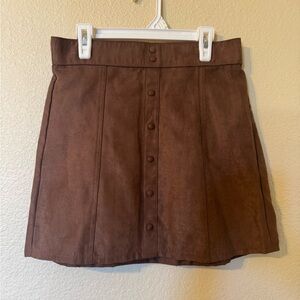 Abercrombie Kids Chocolate Button Skirt